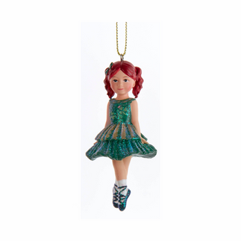 Kurt S. Adler, Inc. - Irish Dancing Girl Ornaments, 2 Assorted -1 Piece