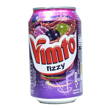 Vimto Fizzy Sparkling Fruit drink can. 330ml
