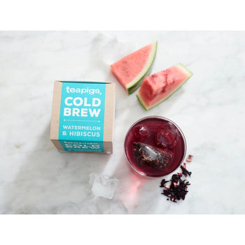 teapigs Cold Brew - Watermelon & Hibiscus. 10 Tea Temples.