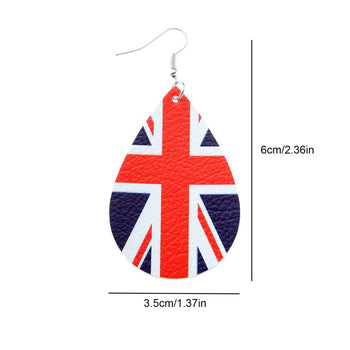 Union Jack Drop Earrings