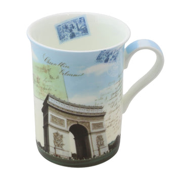 Paris Arc De Triomphe Mug, Set of 4