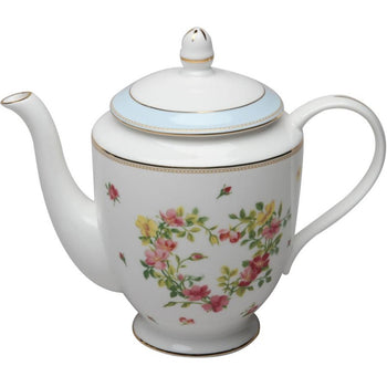 Bone China Rose Heart Swag Coffee/Tea Pot