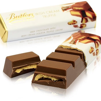 SALE BB NOV 21 2025 Butlers Irish Cream Truffle. Milk Chocolate with Irish Cream Truffle Centre. 75g/2.6oz
