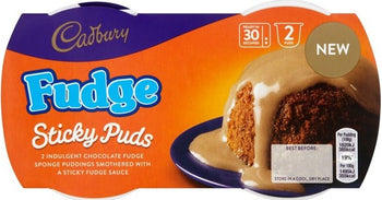Cadbury Fudge Sticky Puds. 2x95g