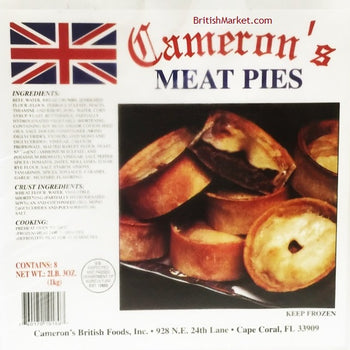 Cameron's Scottish Meat Pies. 4 pack. 1 lb Ship weight