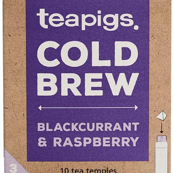 teapigs Cold Brew -  Blackcurrant & Raspberry 10 Tea Temples