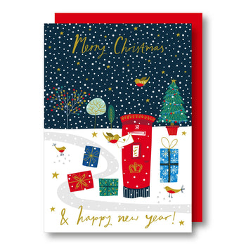 Jessica Hogarth - Postbox and Robin's Snowglobe Christmas Card