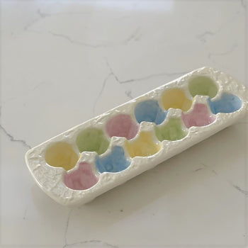 Pastel Color 12 Count Egg Holder, Set of 2
