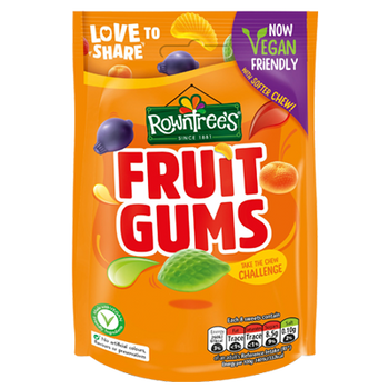 Rowntree Fruit Gums Bag. 120g