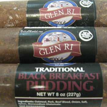Glen Ri Irish Style Black Pudding Tube  8oz. 1/2 lb ship weight