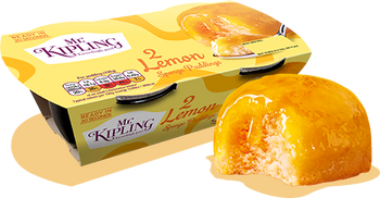 Mr Kipling 2 Sponge Puddings Sticky Lemon. 2x95g