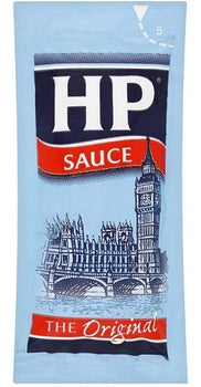 HP Sauce SqueezeMe Sachet. 26m/.88fl oz. Take one with you when you go out :)