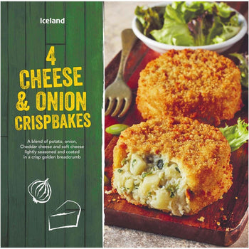Iceland Cheese and Onion Crispbake 4 Pack 1/2lb Ship Weight