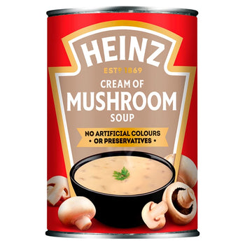 Heinz Cream of Mushroom Soup Tin. 400g/14oz