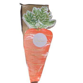 Meri Meri Carrot Napkins - 16 Count