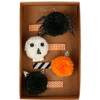 Meri Meri Halloween Pom Pom Hair Clips