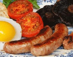 Glen Ri, Premium Irish Breakfast Sausages, 14 to a package 16oz/454g - 1lb Ship weight.