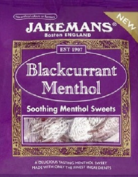 Jakemans of England, The original Blackcurrant Soothing Menthol Sweets. 73g