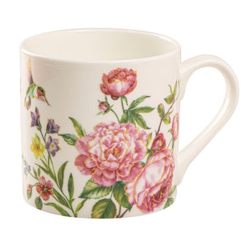Julia Rose Bone China Coffee Mugs, Set of 4