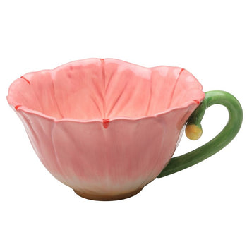 Pink Hand Crafted Latte Cups, Set of 2