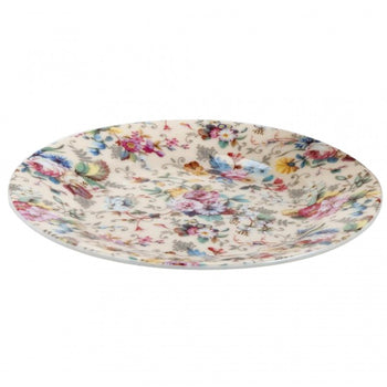 Cream Petite Rose Side Plates, Set of 4