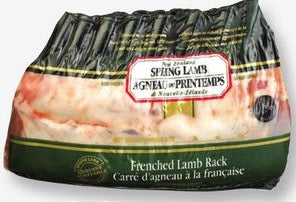 New Zealand Frenched Lamb Rack 16 Chops ($3 ea) Great for Grilling. 100% Grass Fed and GMO Free. Ship weight 1.5 lbs.
