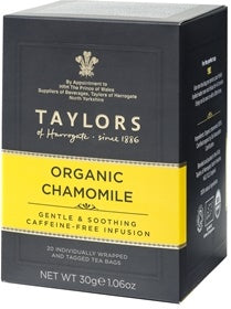 Taylors of Harrogate - Organic Chamomile. 20 Tea Bags individually wrapped.