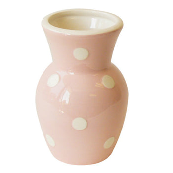 Pink/White Dots Vase