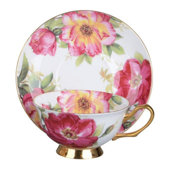 Keepsake Gold Tea Cup and Saucer, Single Set