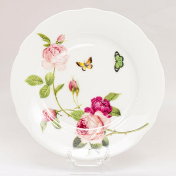 Kensington Pink Rose Dessert Plates, Set of 4