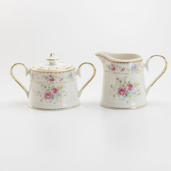 Floral Bouquet Sugar Creamer Set
