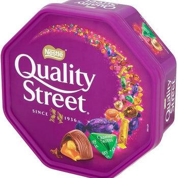 Quality Street Large Plastic Tub For Christmas 550g