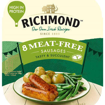 Richmond Vegetarian Sausages 8 Pack. 1lb Ship Weight
