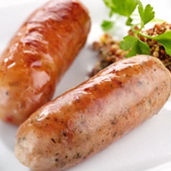 Harold Wood’s English Style Lincolnshire Pork Bangers, 6 pack. 1lb Ship weight