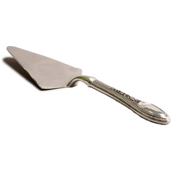 Silverplate Cake Server with Antique Rose - 10 Inch