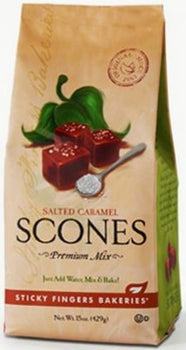 Sticky Fingers Salted Caramel Scone Mix . 16oz 12 Servings