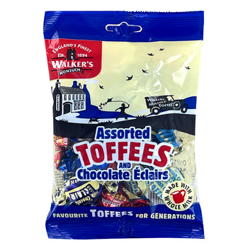 Walker's Nonsuch Assorted Toffees and Chocolate Eclairs 150g
