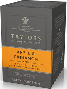 Taylors of Harrogate - Apple and Cinnamon. 20 Teabags individually wrapped.