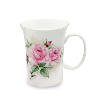 Rose Bouquet Trumpet Mugs, Set of 4