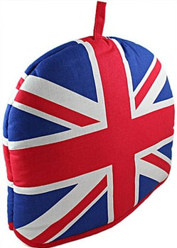 Union Jack Tea Cozy, size fits 2- 6 cup Teapots .
