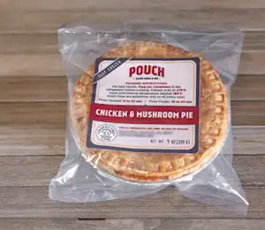 Pouch Pies Chicken & Mushroom Pie 9oz (Just Heat & Serve). Ship Weight 1/2lb