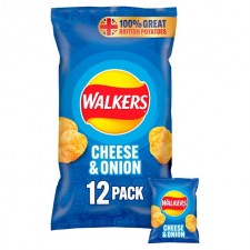 Walkers Cheese and Onion 12 Pack 12 x 25g (300g)