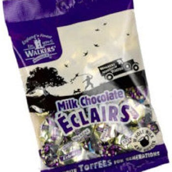 Walker's Nonsuch Milk Chocolate Eclairs. 150g/5.3oz