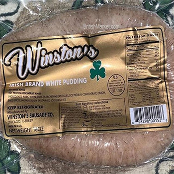 Winston's Irish Brand White Pudding Ring 16oz. 1 lb ship weight