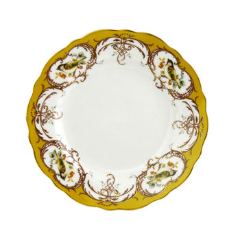 Finch Yellow Scallop Dessert Plates, Set of 4